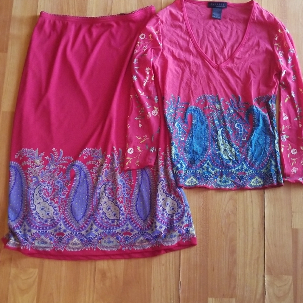 Express Top & Skirt Set